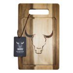 Tabla de Cortar Picar Carne Acacia 33cm Wayu Asado Parrilla