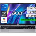 Notebook gamer Acer Aspire Lite AL15-72P-79W5-1 15.6" Core I7 16gb 512gb Ssd color Gris