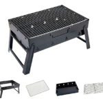 Parrilla Portátil Plegable Asados Terraza Balcon Color Negro
