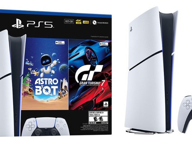 Consola Ps5 Digital + Juegos Astro Bot + Gran Turismo 7