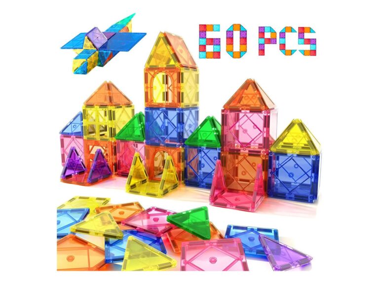 Set Colourful Bloques Magnéticos Para Construir 60 Piezas 60 Desarrollo Intelectual