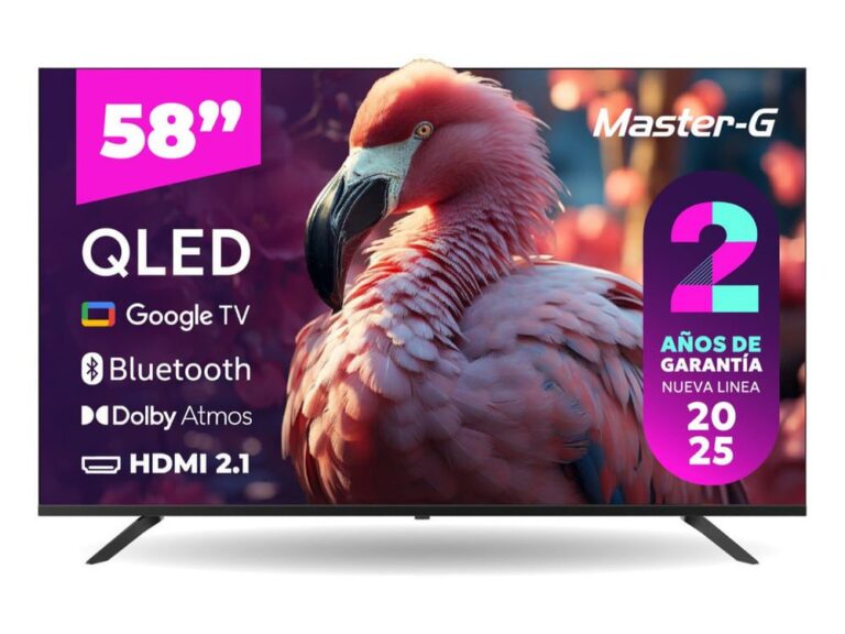 Smart Tv Master-G Qled 58 Google Tv 4k Bluetooth Frameless Mggk58ufq Color Negro