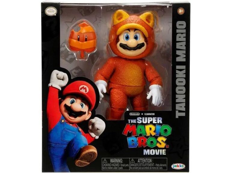 Super Mario Bros Movie Mario Tanooki 5 Pulgadas
