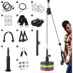 Kit 15 Sistema De Cable Con Polea Para Máquina De Ejercicios Negro
