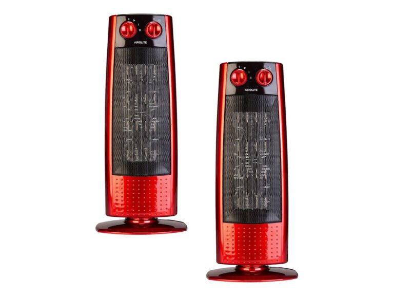 Pack X2 Termoventilador Ceramico Htc 2013 Oscilante Rojo