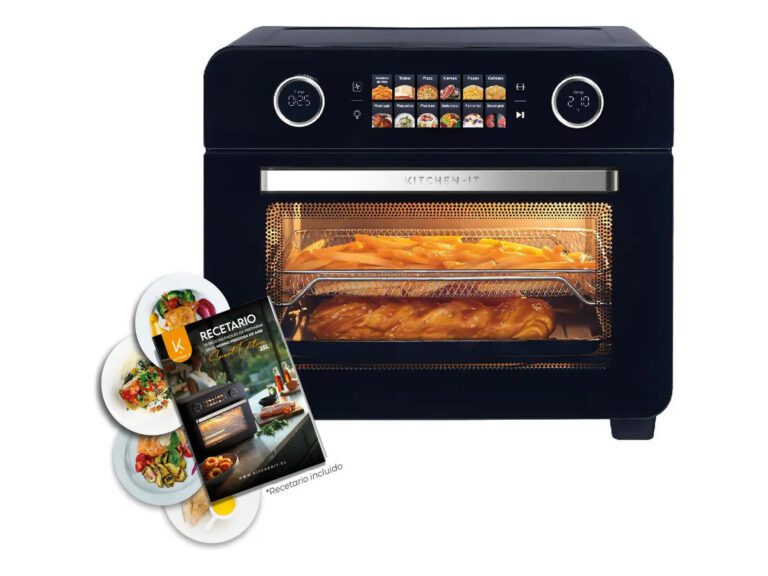 Horno Freidora De Aire Smart Edition 25 Litros Kitchen-it Color Negro