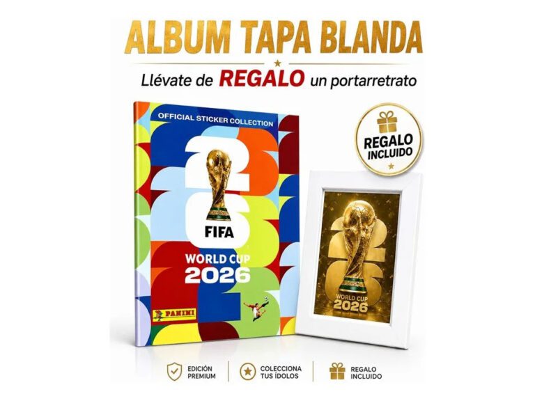 Álbum Tapa Blanda Familiar Mundial 2026 Con Portafoto