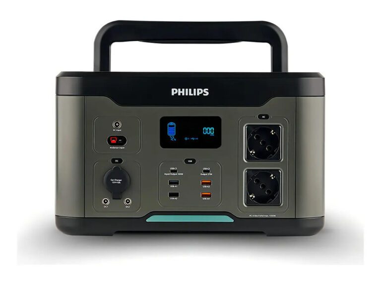 Estación De Energía | Generador eléctrico | Outdoor Power Bank Philips Dlp8092cb | 1000w 1166Wh