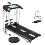 Trotadora Mecánica Plegable Sin Lubricante Negro Y Plateado