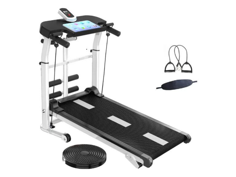 Trotadora Mecánica Plegable Sin Lubricante Negro Y Plateado