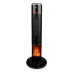 Estufa Eléctrica Torre Ptc Flame Ptc4000 Calma Color Negro