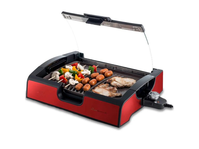Parrilla Eléctrica Ursus Trotter Ecokeramik Red Tapa Ceramic
