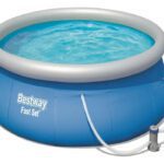 Piscina Fast Set Azul 3.96mx84cm Pool Set Bestway Color Celeste