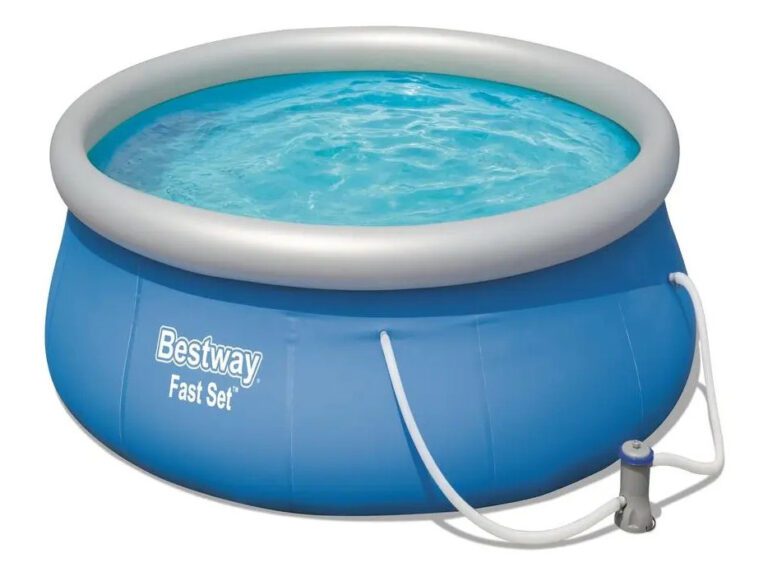 Piscina Fast Set Azul 3.96mx84cm Pool Set Bestway Color Celeste