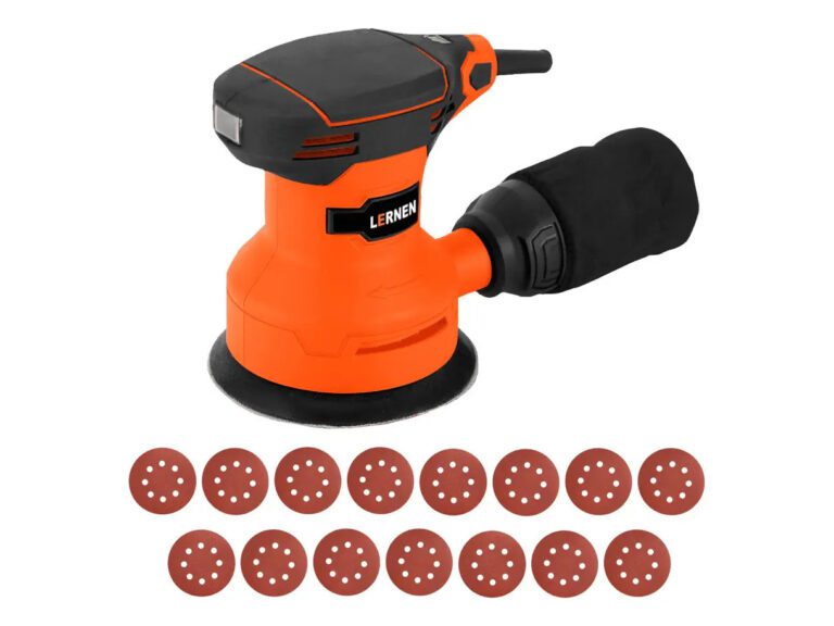 Lijadora Roto Orbital 350 W - Con Lijas De Repuesto Color Naranja Frecuencia 50 Lernen