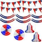 Pack Decorativo Fiestas Patrias Chile Guirnaldas 12 Piezas