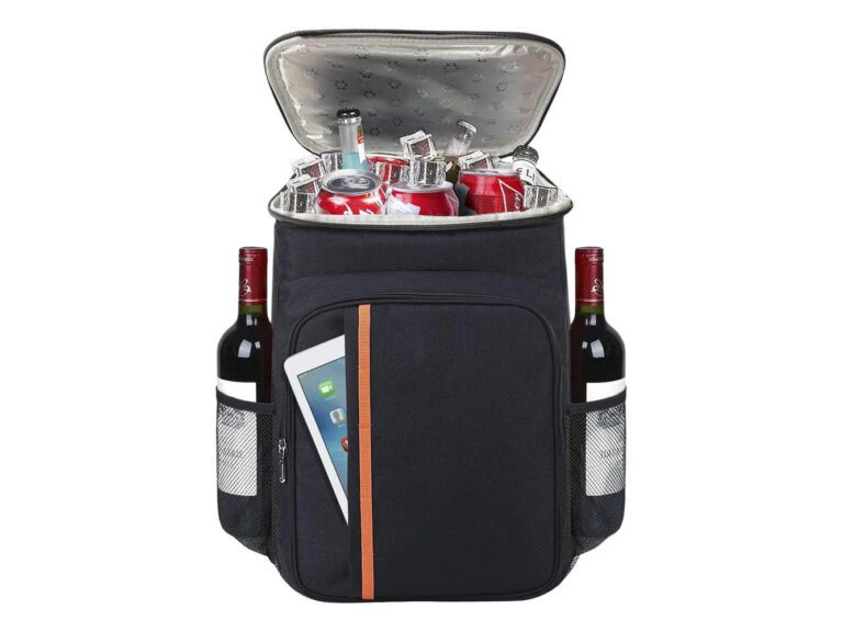 Bolso Cooler Mochila Hielera Termico Portatil Plegable 20l Color Negro