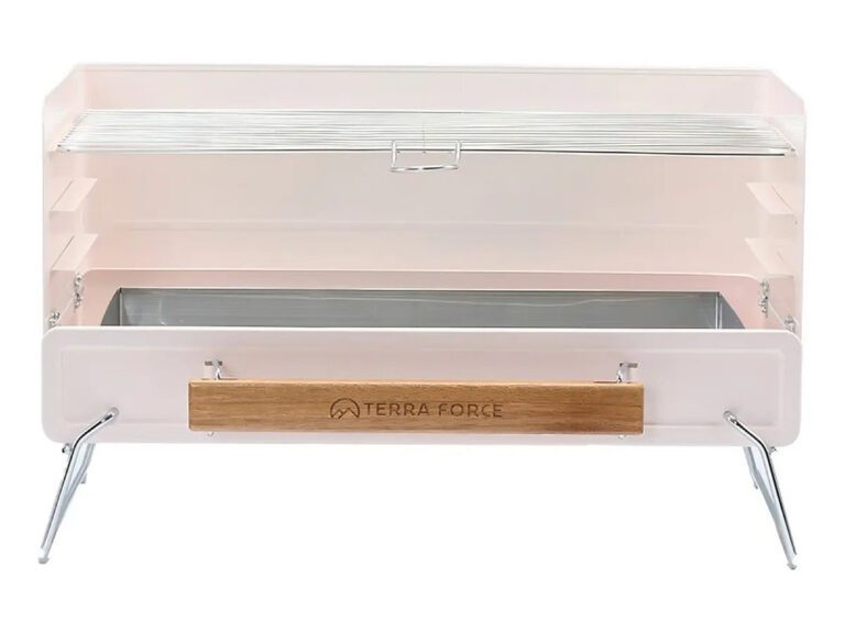 Parrilla Portátil Plegable Sobremesa Camping - Terra Force Blanco