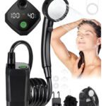 Ducha Portátil Para Acampar Al Aire Libre Eléctricas Upgrade Negro