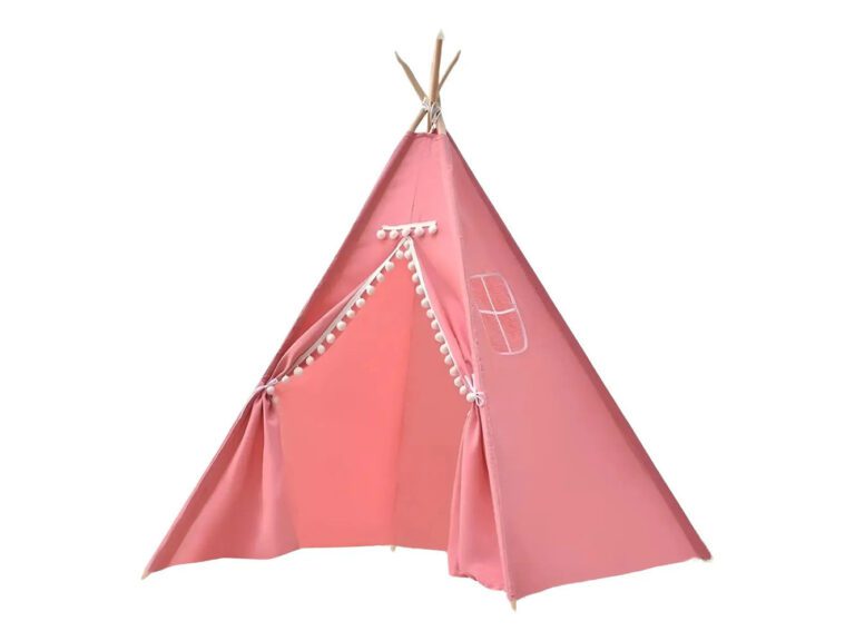 Carpa Tipi Pieza De Niños Para Decoraciones Y Juguetes Color Rosa