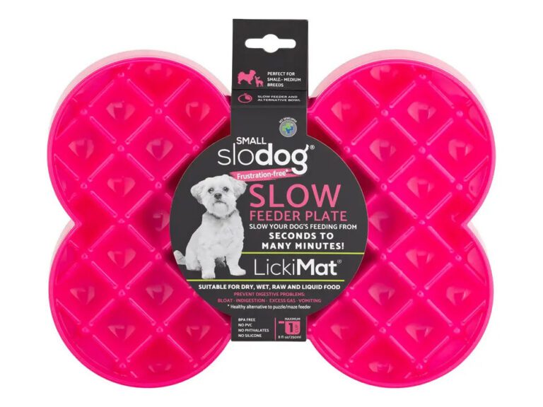 Lickimat Slodog Small Come Lento Para Perros Color Rosa