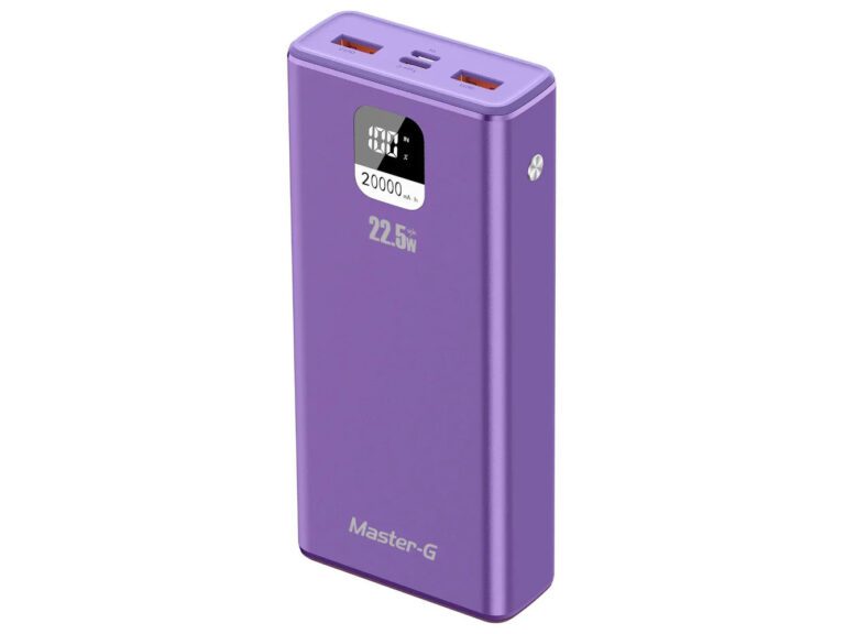 Batería Externa Power Bank 20000 Mah 22.5W UCP20MPD Morada Master-G