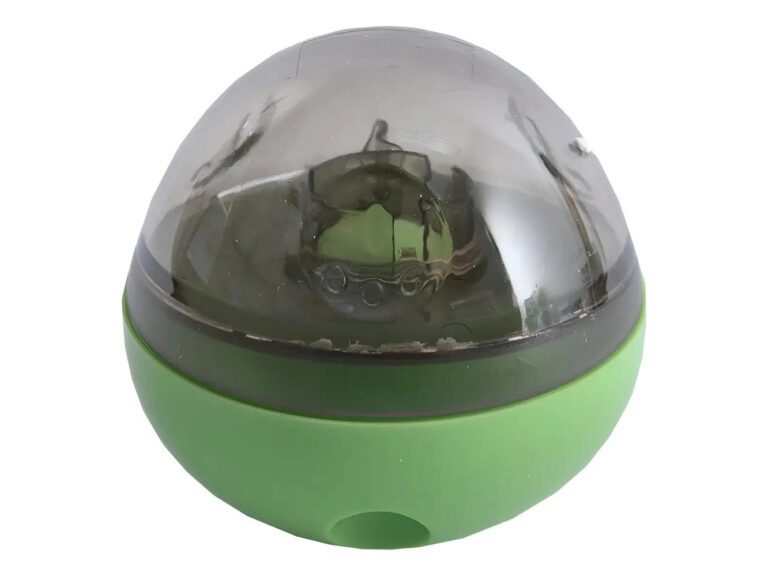 Juguete Dispensador Ovoide Para Perro Mascan Diametro 11,1cm Verde