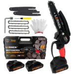 Motosierra Podadora Eléctrica MZ2BAT6 6 Pulgadas incluye 2 Baterías Color Negro