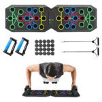 Tabla Para Lagartijas Muscular Plegable Multicolor Negro