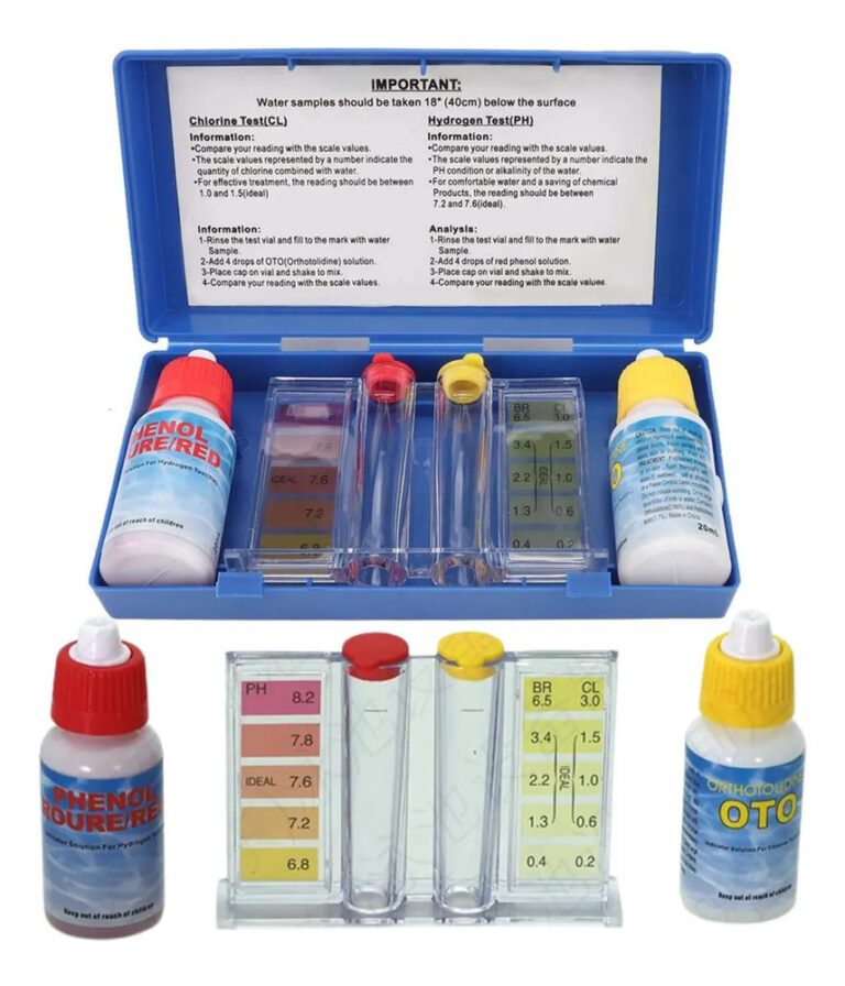 Tester Limpiafondos Analizador Cloro + Ph Para Agua De Piscinas Atenza