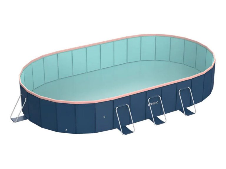 Piscina Familiar Xxl Estructural Plegable Pvc Dura 300x220cm Azul Oval300