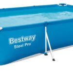 Pileta estructural rectangular Bestway Steel Pro 56404 con capacidad de 3300 litros 2.01x3m