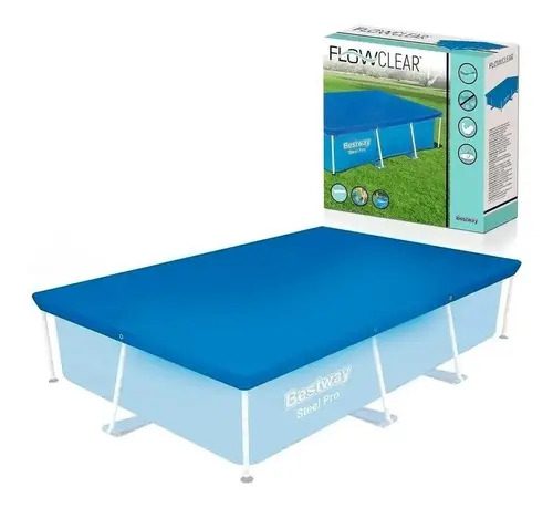 Cobertor Pileta Rectangular Bestway 58105 259 Cm X 170 Cm