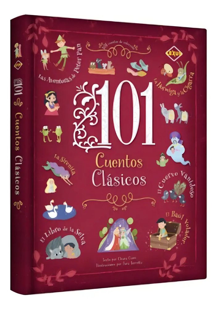 Libro 101 Cuentos Clásicos Edición De Lujo Tapa Acolchada Libro 101 Cuentos Clásicos Edición De Lujo Tapa Acolchada