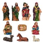 Pesebre Navideño con 10 Figuras para Decoración de Hogar