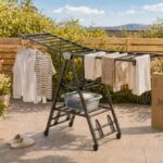 Tendedero Plegable Acero Inoxidable 170cm Gris Oscuro