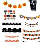 Pack Decorativo 12 Piezas Guirnaldas Halloween Decoración Color Surtidos