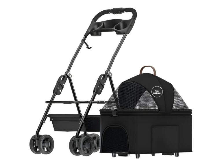 Coche Plegable 2 En 1 Para Mascotas Lubabycas Negro