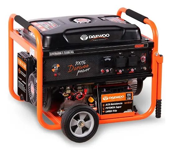 Generador Eléctrico A Gasolina 5500w 4 Tiempo Daewoo Gd6500e