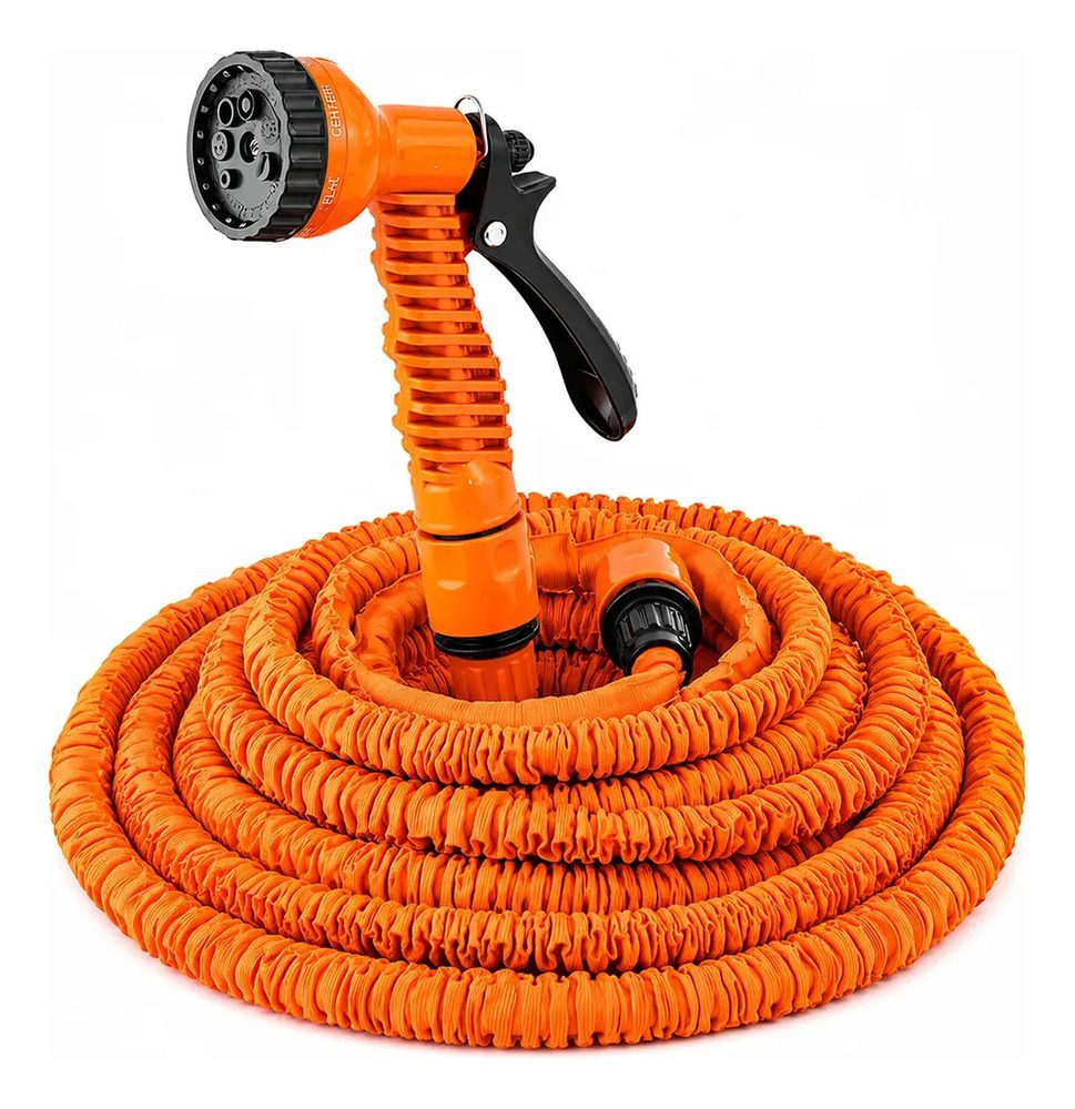 Manguera Mágica Riego Expandible 22,5 Mts. Daewoo + Pistola Color Naranja Manguera Mágica Riego Expandible 22,5 Mts. Daewoo + Pistola Color Naranja