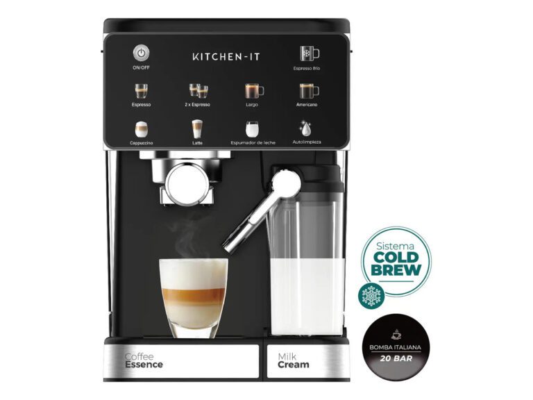 Cafetera Espresso Power Brew 9 En 1 Kitchen-it Negro