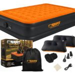 Colchon Inflable 2 Plazas Electrico Autoinflable Overfit Bomba Portatil De Inflado 196 X 146 Cm