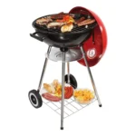 parrilla a carbon redonda con ruedas