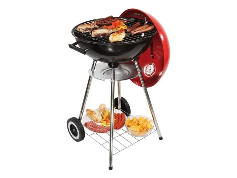 parrilla a carbon redonda con ruedas