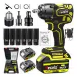 Llave de Impacto Hecelo Gm15c2bpa 2 Baterías Y Caja