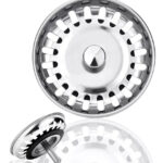 Pack 3 Tapones Metálicos Colador Lavaplatos Fregadero