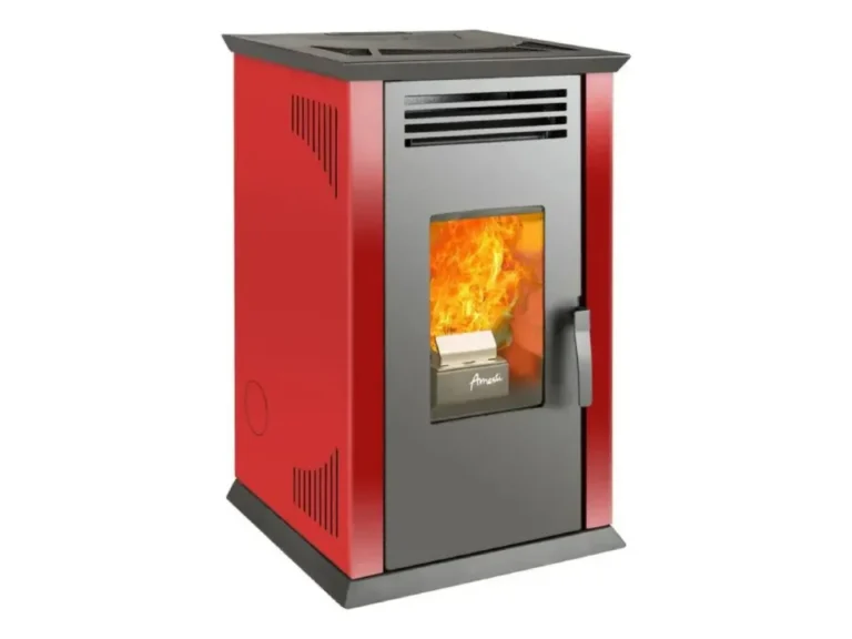 Estufa A Pellet Italy 8100 Roja Amesti Rojo