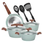Juego Bateria Cocina Granito Antiadherente Olla Sarten 10pcs