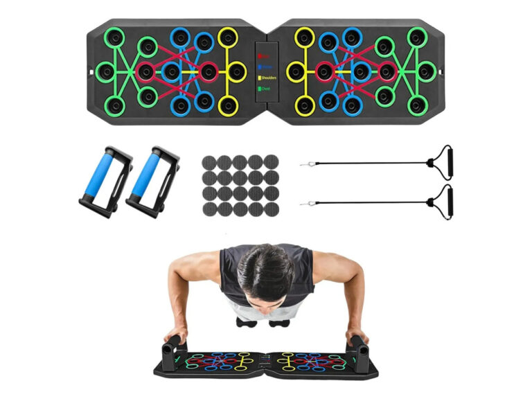Tabla Para Lagartijas Muscular Plegable Multicolor Negro