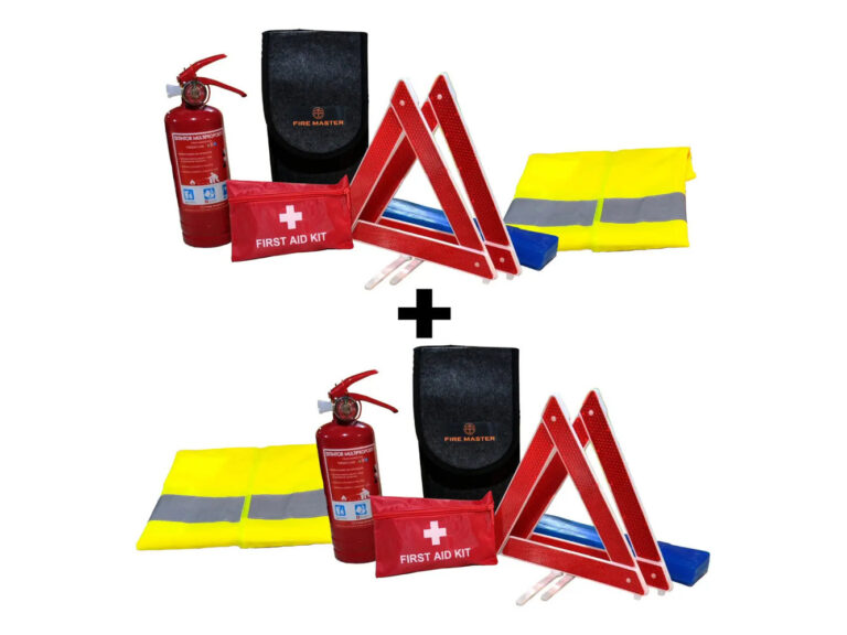 Pack X2 Kit Seguridad Auto 1 Kg Bolso Alfombra + Chaleco